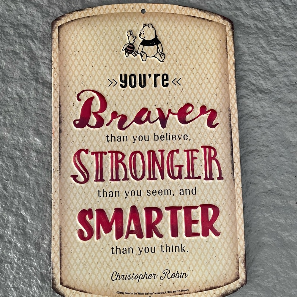 Winnie the Pooh Disney tin sign